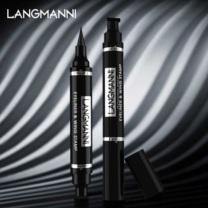 Liquid Winged Eyeliner Stamp,Smudge Proof Waterproof Eyeliner Pen Set,Long-Lasting Eye Liner Face Makeup,Star Flowers Hearts Triangle Black Eyeliner Stamp Pencil