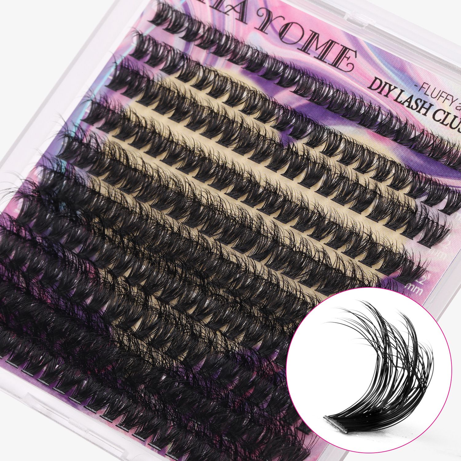 Lash Clusters Eyelash Extensions Wispy Lash Clusters 80D Individual Lashes Thick Volume Cluster Lashes  Lash Extension Mink Eyelash Clusters (240pcs) view 5