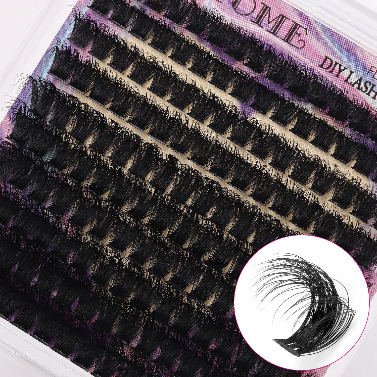 Lash Clusters Eyelash Extensions Wispy Lash Clusters 80D Individual Lashes Thick Volume Cluster Lashes  Lash Extension Mink Eyelash Clusters (240pcs) view 6
