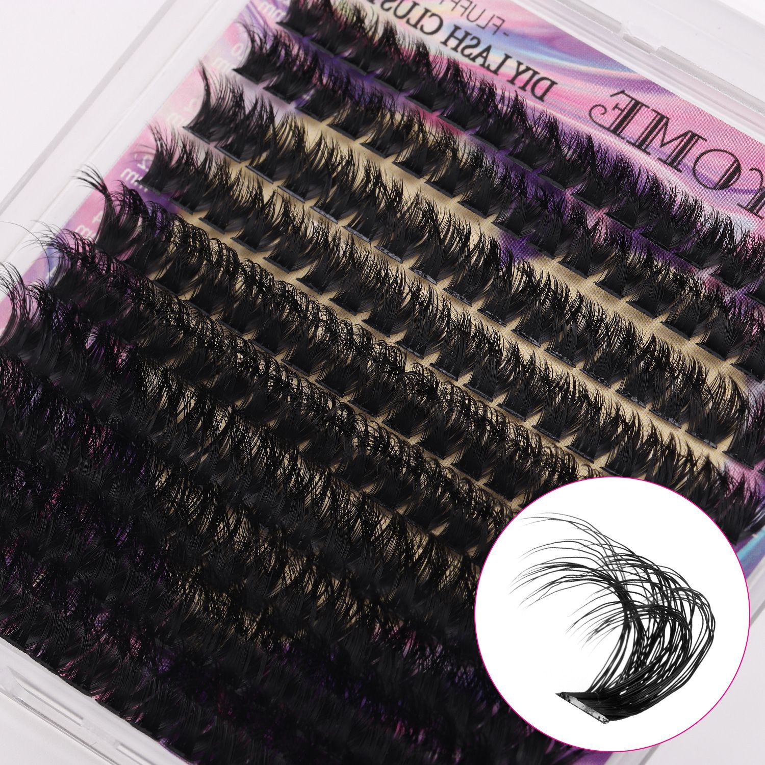 Lash Clusters Eyelash Extensions Wispy Lash Clusters 80D Individual Lashes Thick Volume Cluster Lashes  Lash Extension Mink Eyelash Clusters (240pcs) view 7