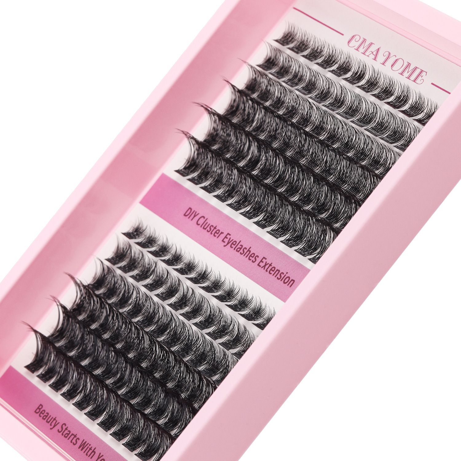 Lash Clusters C Curl Lash Clusters Kit Lashes Clusters 144Pcs Individual Eyelash Clusters DIY Lash Extension Kit for Self Application (9-18MM) Mix Lash Glue and Tweezers