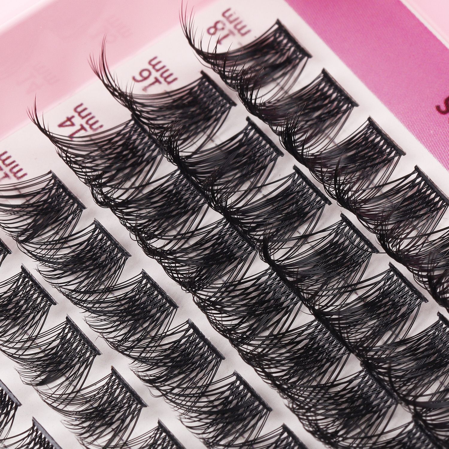 Lash Clusters C Curl Lash Clusters Kit Lashes Clusters 144Pcs Individual Eyelash Clusters DIY Lash Extension Kit for Self Application (9-18MM) Mix Lash Glue and Tweezers