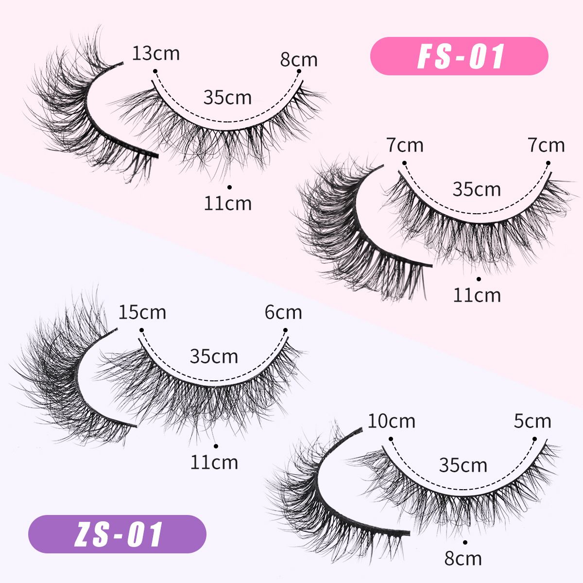 Russian Strip Lashes D Curly False Eyelashes Wispy 4 Styles Fake Eyelashes Natural Russian Eyelashes Fuzzy Mink Lashes that Look Like Extensions 20 Pairs