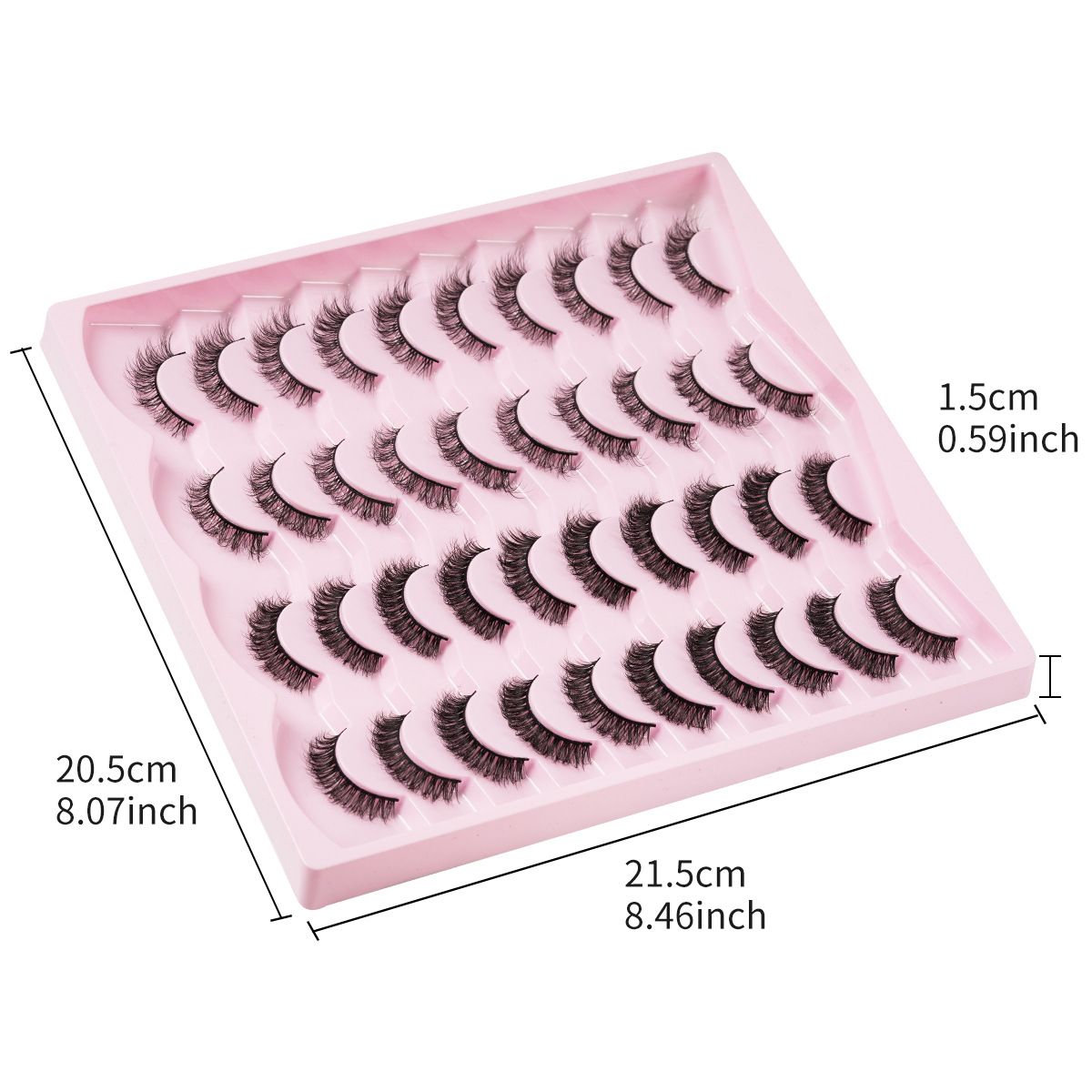 Russian Strip Lashes D Curly False Eyelashes Wispy 4 Styles Fake Eyelashes Natural Russian Eyelashes Fuzzy Mink Lashes that Look Like Extensions 20 Pairs