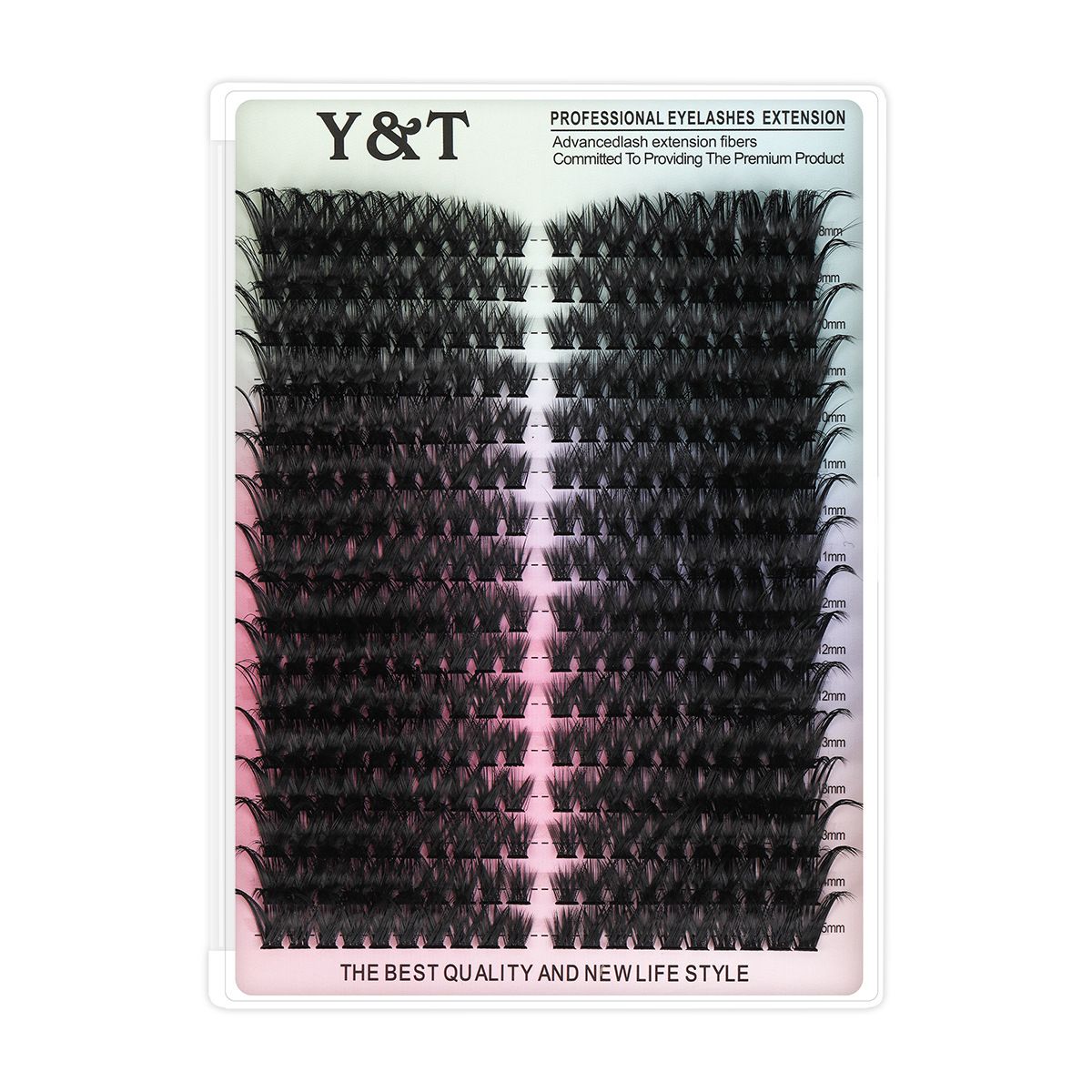 Fluffy Lash Clusters Kit 80D100D Volume Lash Extension Kit 280 Pcs，D Curl Thick Mega Lash Clusters with Waterproof Lash Bond and Seal andTweezers