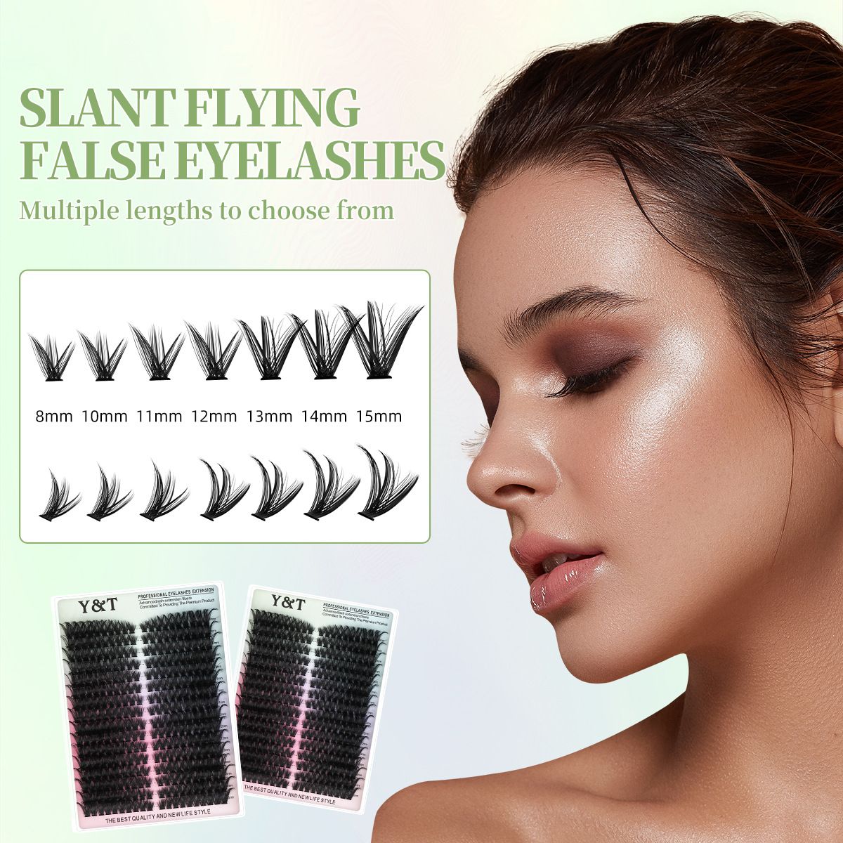 Fluffy Lash Clusters Kit 80D100D Volume Lash Extension Kit 280 Pcs，D Curl Thick Mega Lash Clusters with Waterproof Lash Bond and Seal andTweezers