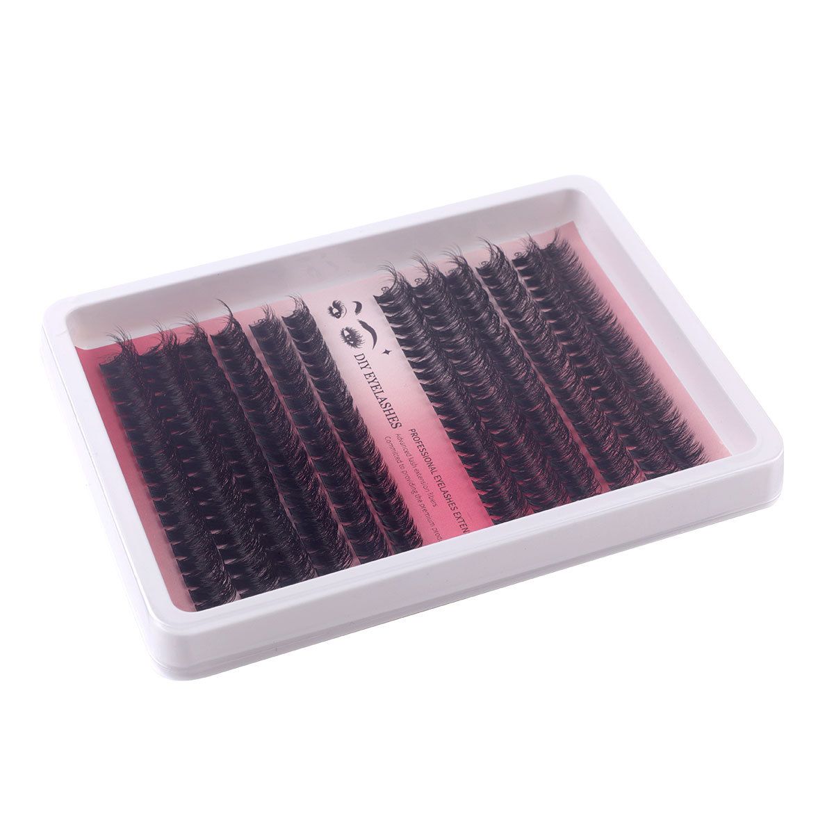Individual Eye lash 3D Curl Lash Clusters Extensions Clusters 80D/100D Cluster Eyelash Lashes Fluffy Wispy Clusters Lashes Makeup at Home - DIY Lash Extension Kit Self pestañas falsas(9-16)MM