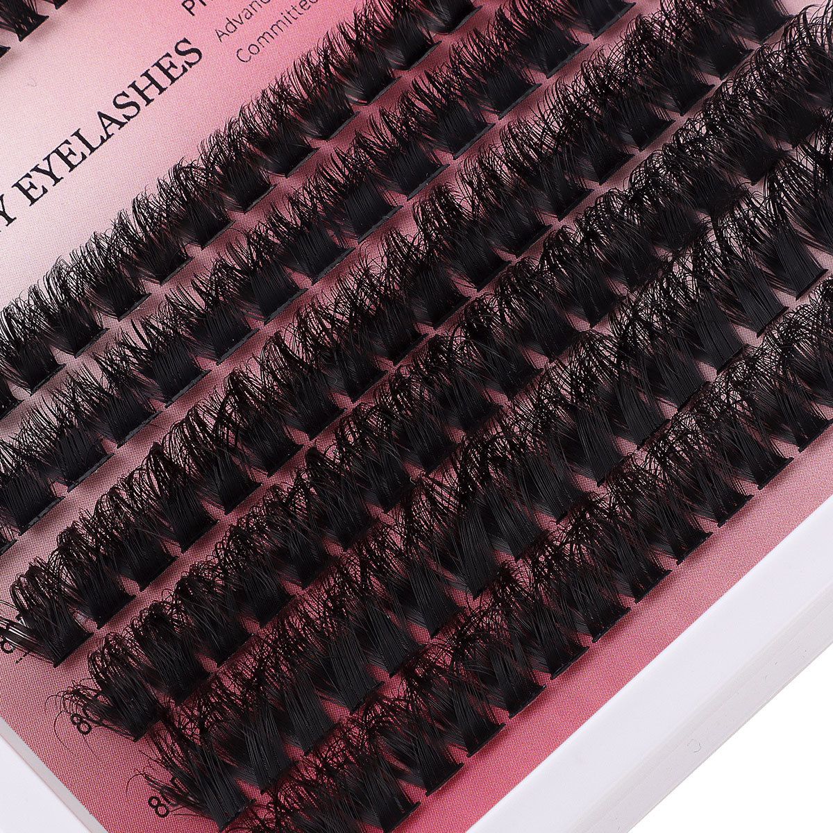 Individual Eye lash 3D Curl Lash Clusters Extensions Clusters 80D/100D Cluster Eyelash Lashes Fluffy Wispy Clusters Lashes Makeup at Home - DIY Lash Extension Kit Self pestañas falsas(9-16)MM