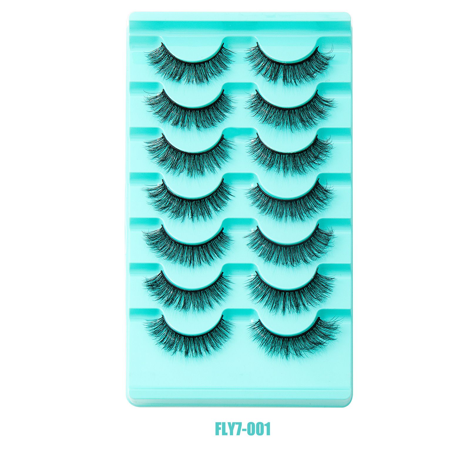 New 7 Pairs Natural Thick False Eyelashes Fake Lashes Long Makeup 3d Mink Lashes Extension Eyelash Mink Eyelashes for Beauty