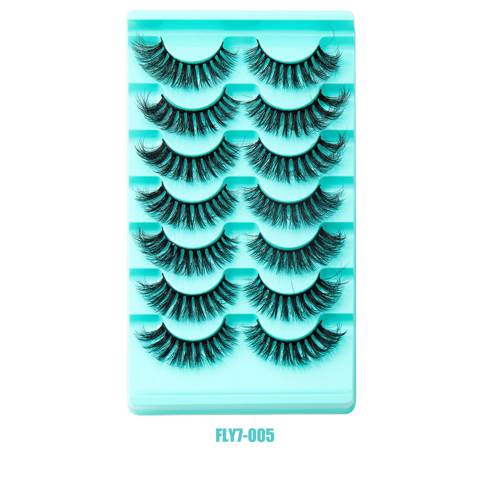 New 7 Pairs Natural Thick False Eyelashes Fake Lashes Long Makeup 3d Mink Lashes Extension Eyelash Mink Eyelashes for Beauty