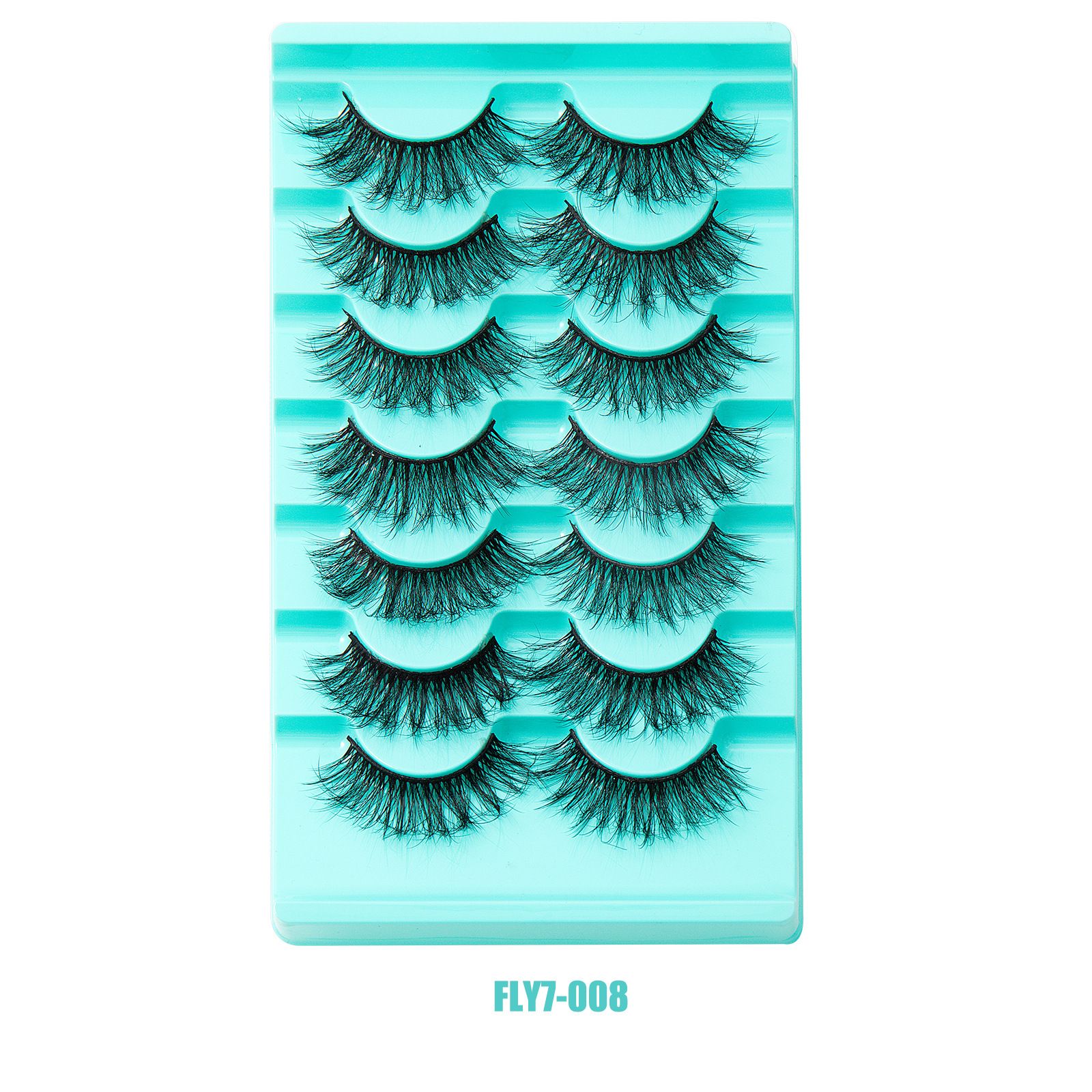 New 7 Pairs Natural Thick False Eyelashes Fake Lashes Long Makeup 3d Mink Lashes Extension Eyelash Mink Eyelashes for Beauty