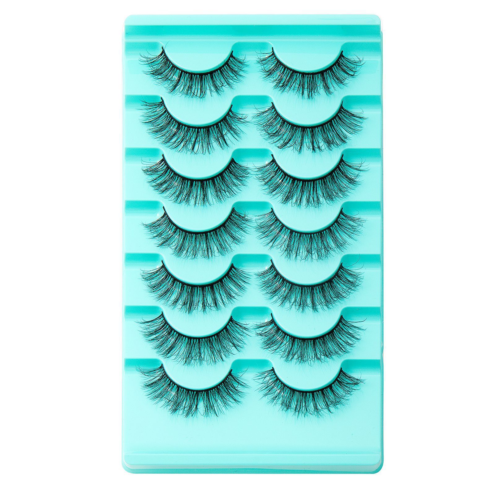 New 7 Pairs Natural Thick False Eyelashes Fake Lashes Long Makeup 3d Mink Lashes Extension Eyelash Mink Eyelashes for Beauty