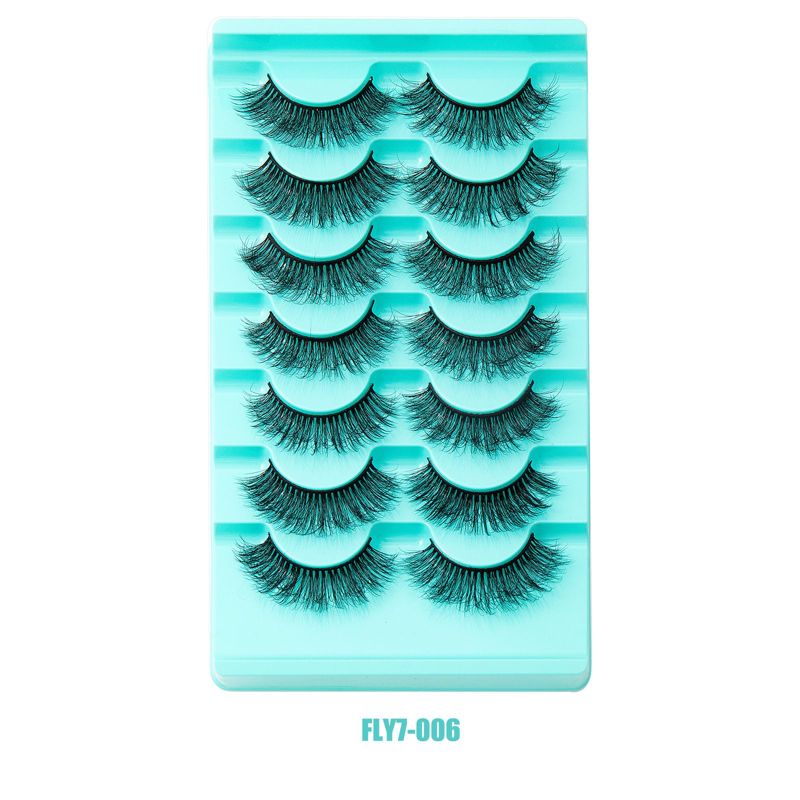 New 7 Pairs Natural Thick False Eyelashes Fake Lashes Long Makeup 3d Mink Lashes Extension Eyelash Mink Eyelashes for Beauty