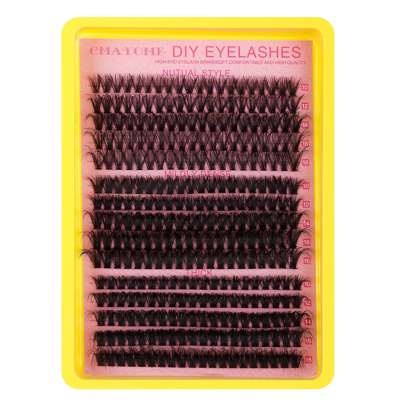 60D100D3D False Eyelash Set With Multi-hairs Diy Segmented Eyelash Hot Melt Densely Planted With Single Tuft Of Multi-lashes Eyelashes Suit With 4tools Large Capacity Single-cluster Segmented 3 Mixed