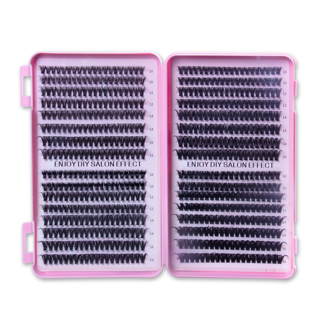 DIY Lash Extension Kit 590 Pcs Individual Lashes Clusters with Wispy lashes,Lash Bond and Seal,Eyelash Remover Tweezers Brush Eyelash Extension Set Lash Books DIY at Home