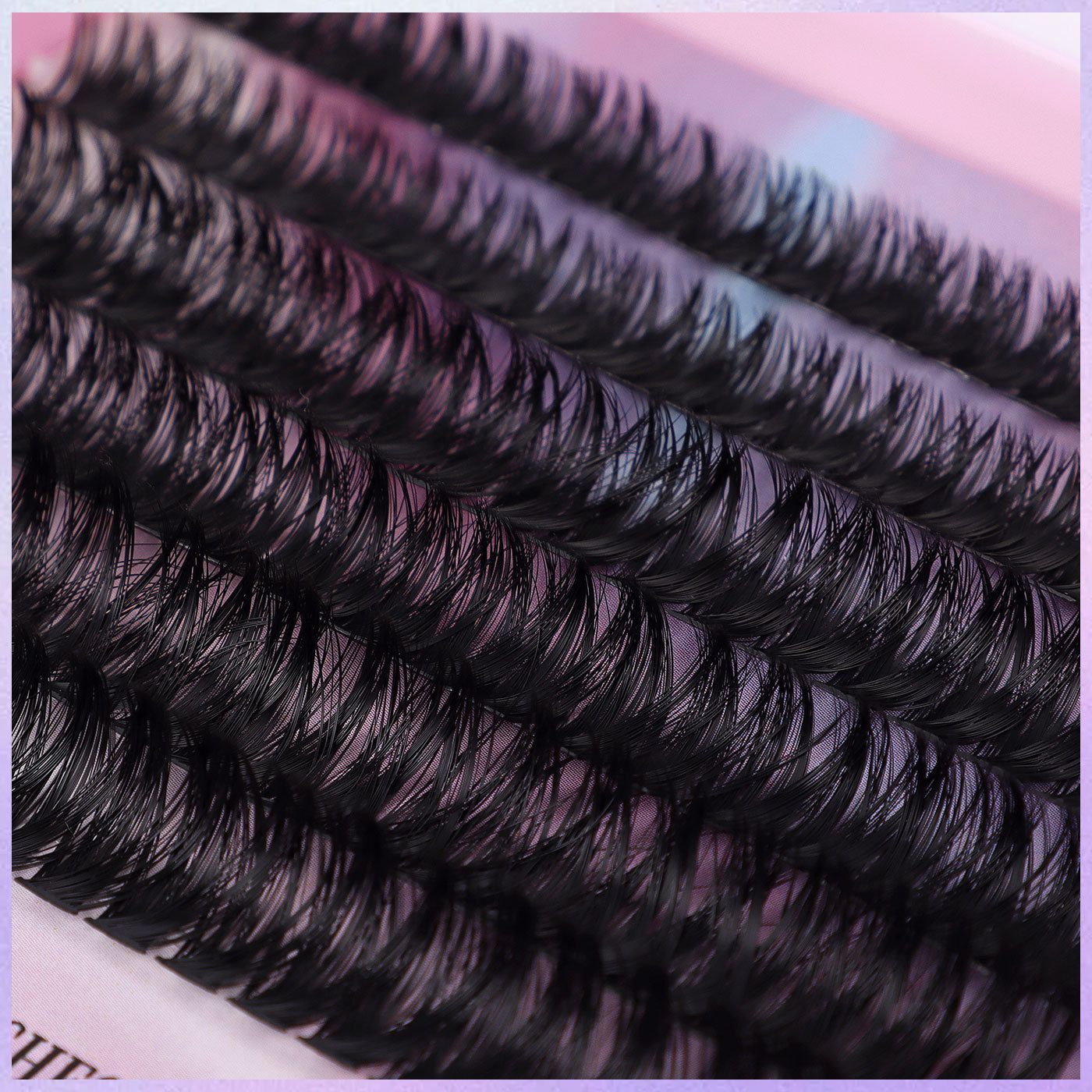 Lash Clusters Kit, 580 cluster Eyelashes Clusters Extensions Kit 9-16mm Individual Lashes D Curl Flufffy Wispy False Eyelashes Thin Band, with Bond Seal Tweezers Brush DIY (30D+40D+50D+60D Kit 9-16mm)