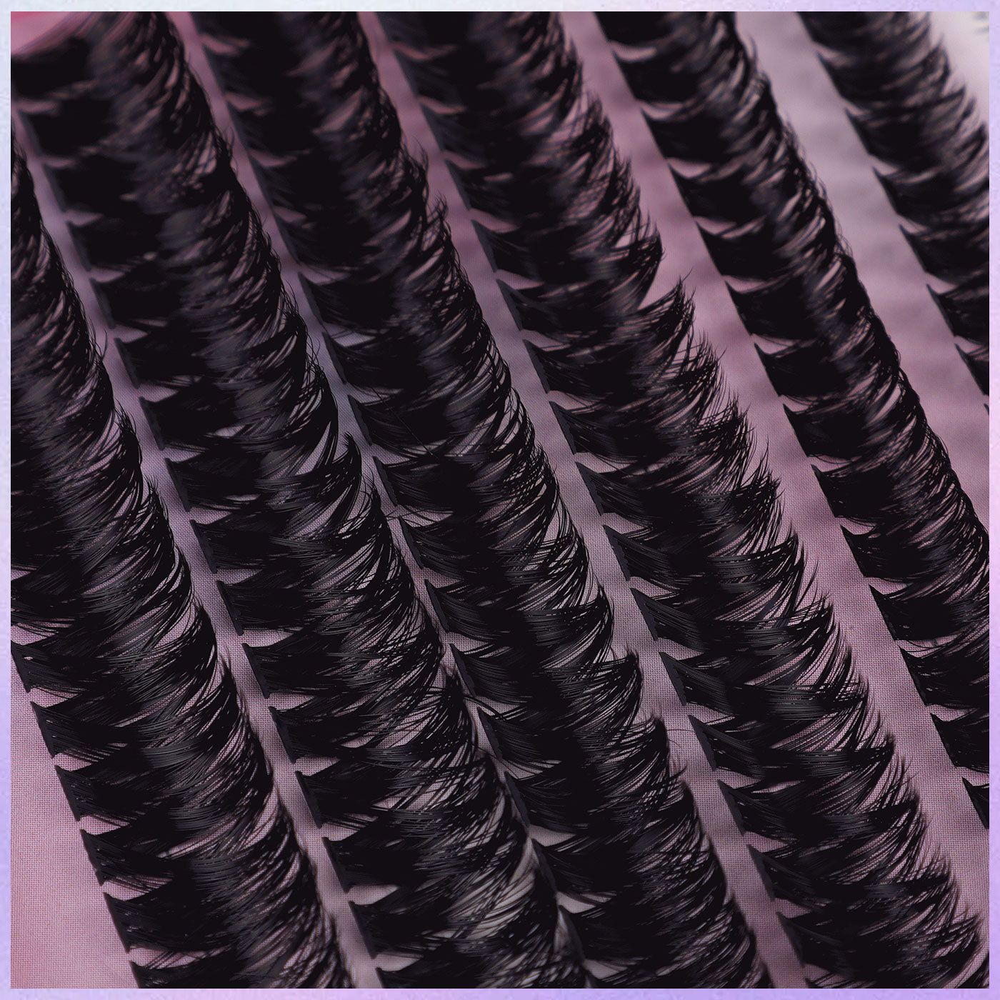 Lash Clusters Kit, 580 cluster Eyelashes Clusters Extensions Kit 9-16mm Individual Lashes D Curl Flufffy Wispy False Eyelashes Thin Band, with Bond Seal Tweezers Brush DIY (30D+40D+50D+60D Kit 9-16mm)