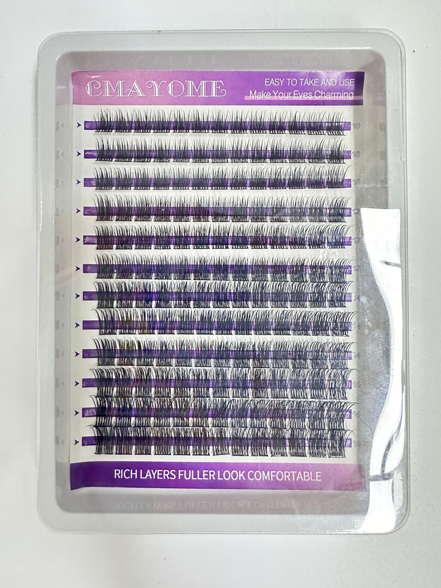 Lash Extension Kit Eyelash Clusters 40D DIY Eyelash Extension Kit Individual Lashes Natural Lash Clusters Kit with Lash Bond and Remover, Lash Tweezers(D-Mix10-16mm Kit)