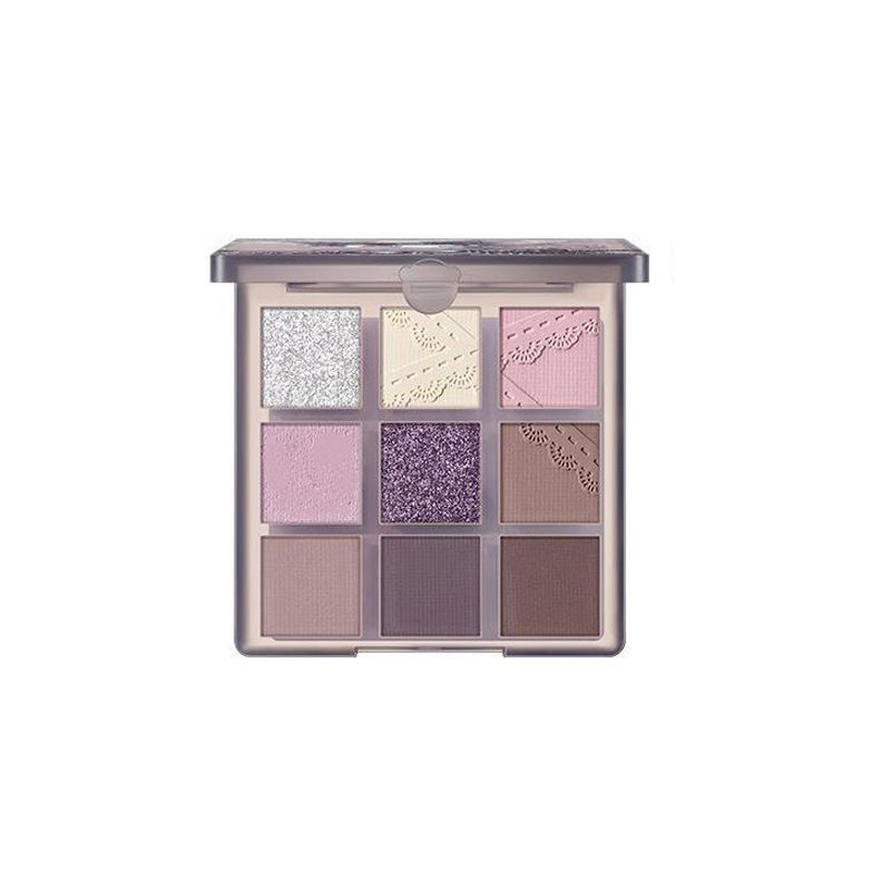 9 Colors Eyeshadow Palette Set - Mauve Purple Taupe Eye Shadow Palette Makeup for Older Women, Matte & Glitter Shimmer Finishes, 24-Hour Long Wear Eye Makeup for Christmas Party & Music Festival view 10