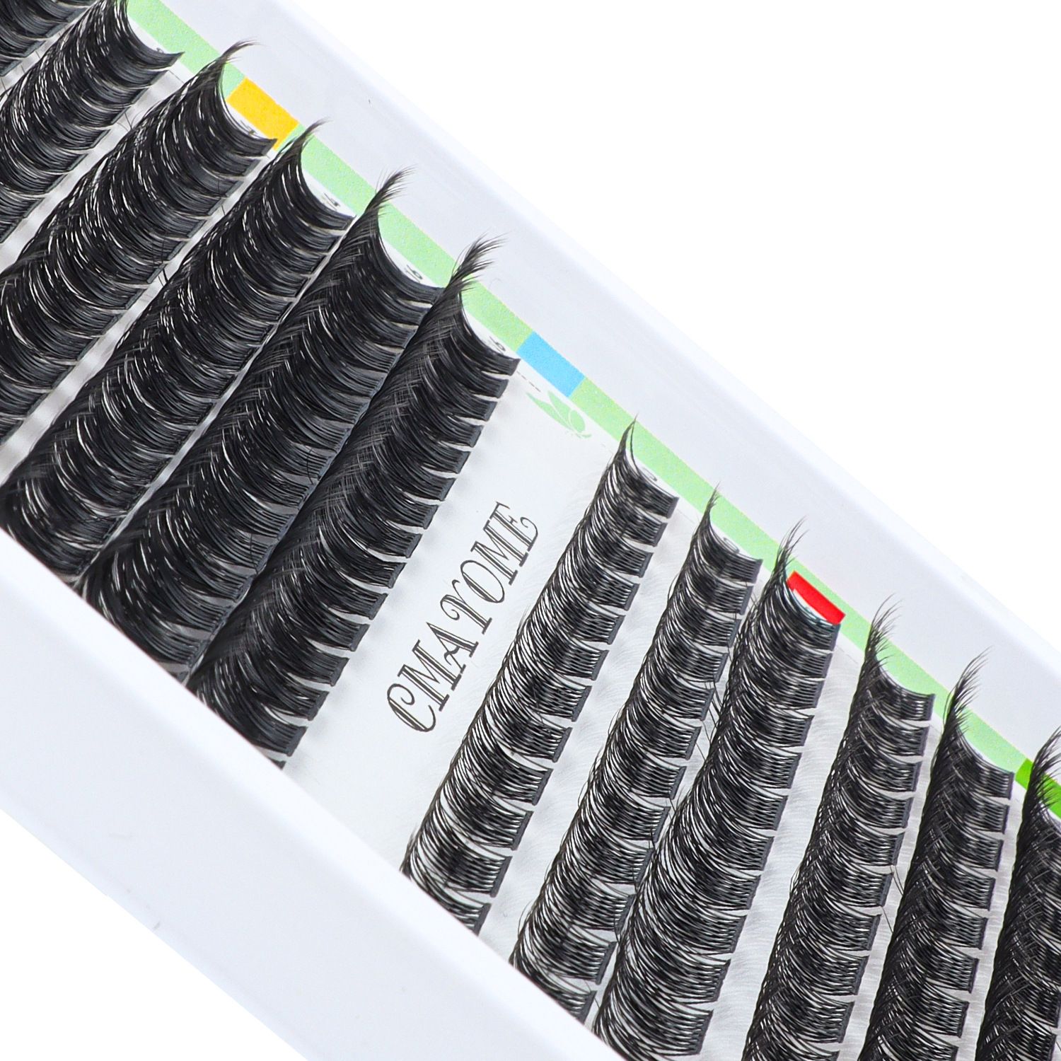 Lash Clusters GEMERRY 280pcs Clusters Lashes D Curl Soft&Natural Individual Lashes Cluster 10-16mm Eyelash Clusters DIY Lash Extensions at Home（40P+50P10-16mm)