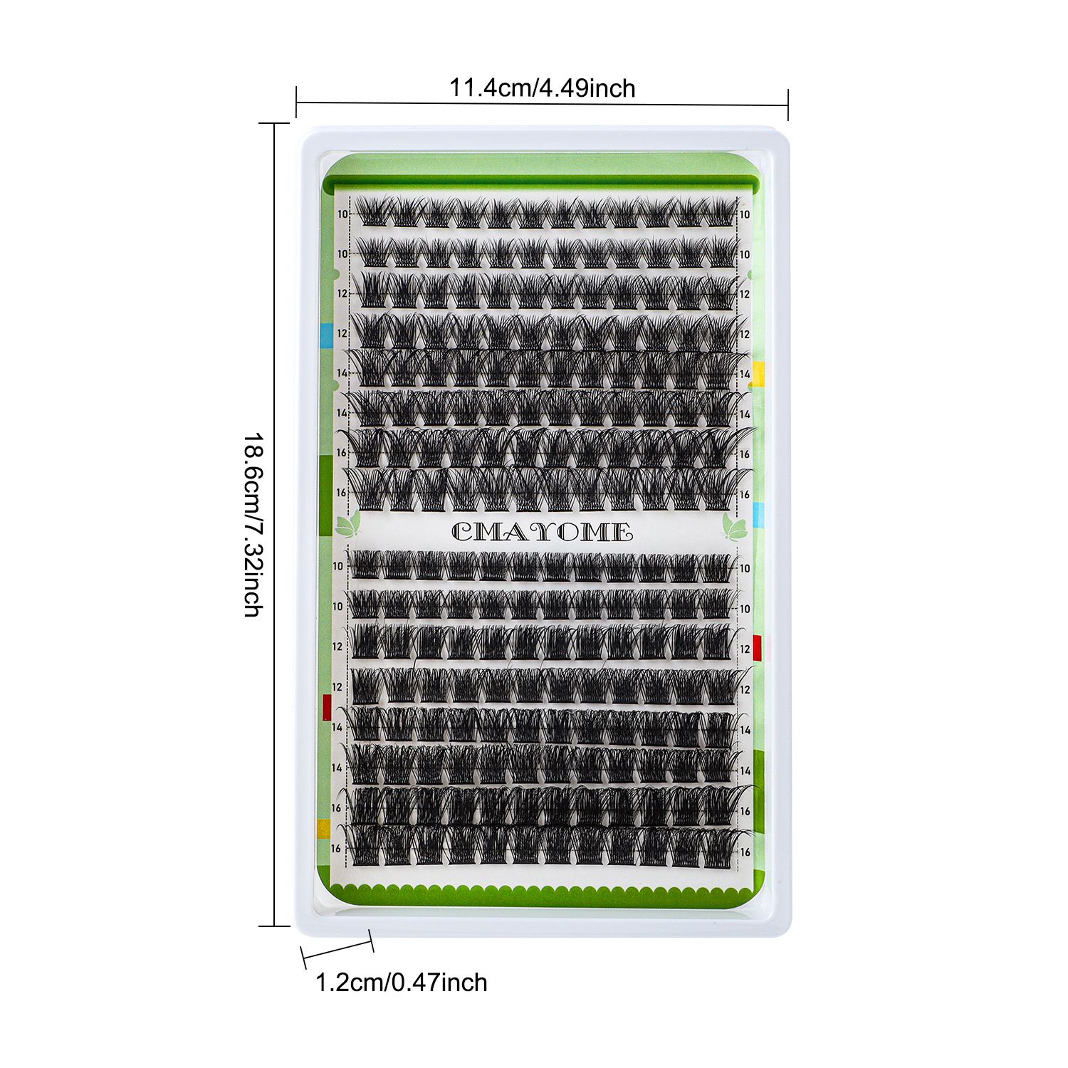Lash Clusters GEMERRY 280pcs Clusters Lashes D Curl Soft&Natural Individual Lashes Cluster 10-16mm Eyelash Clusters DIY Lash Extensions at Home（40P+50P10-16mm)
