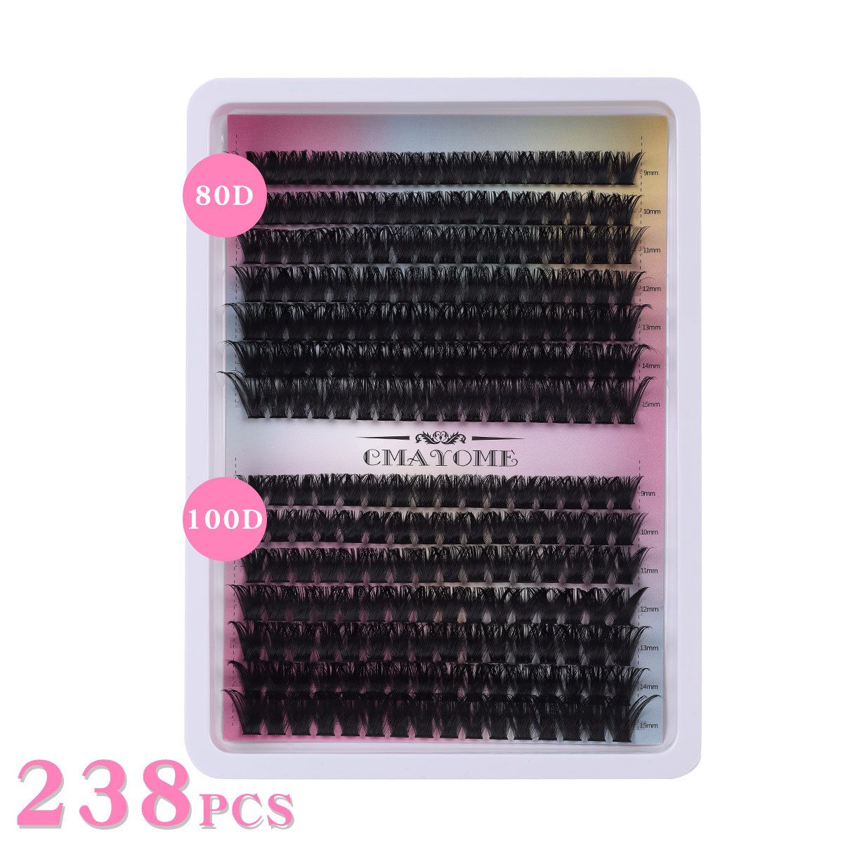 Lash Clusters Kit Wispy Eyelash Clusters DIY 8-16mm Manga Lash Clusters Eyelash Extension Kit 280pcs Individual Lashes Natural Lash Extension Kit with Lash Bond and Seal, Lash Tweezers