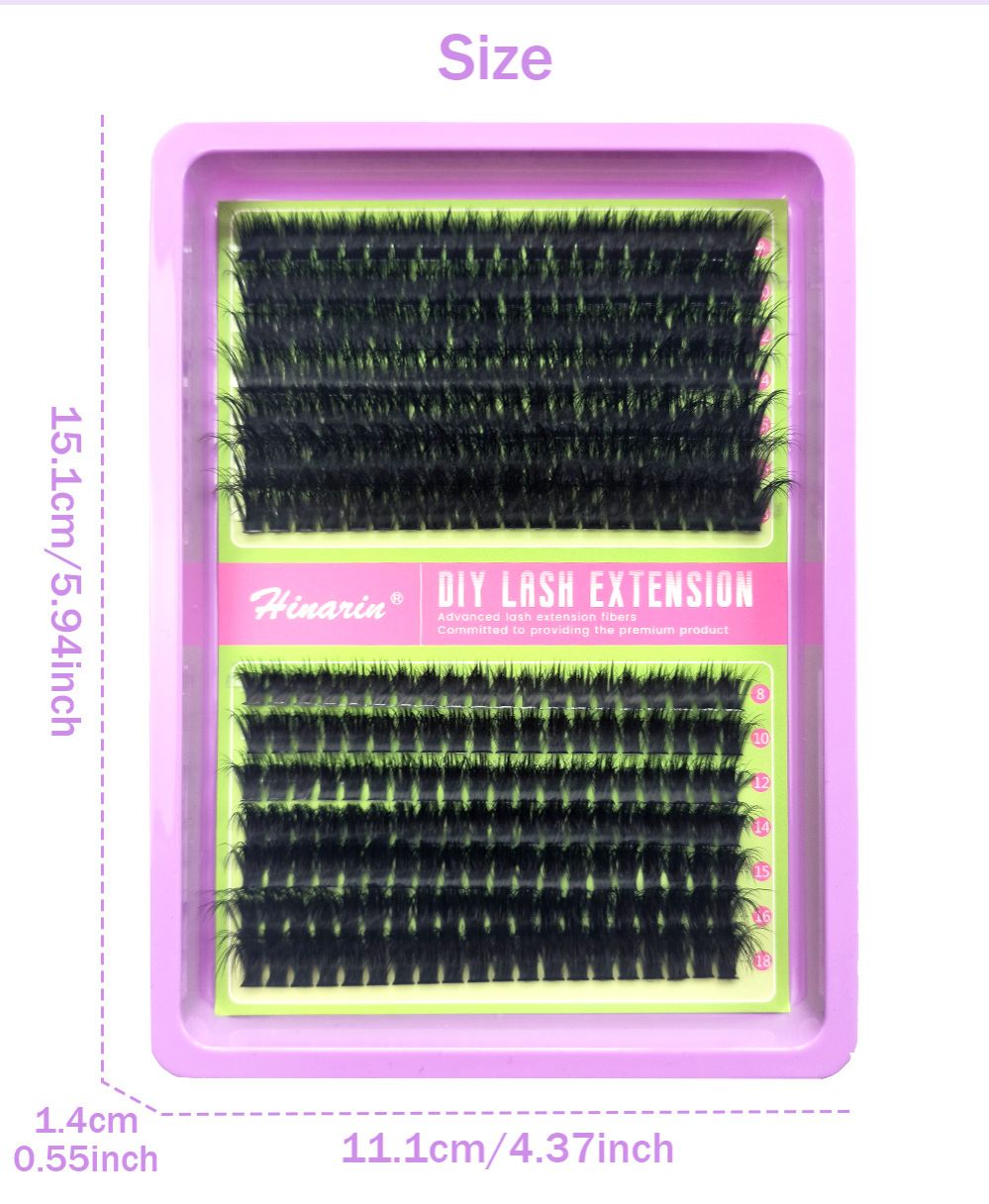 C Curl Lash Clusters Extensions 280 Pcs Individual Eye lash Clusters 80D100D Cluster Eyelash Lashes Wispy Clusters Lashes Makeup at Home - DIY Lash Extension Kit for Self Application (9-18MM) Mix