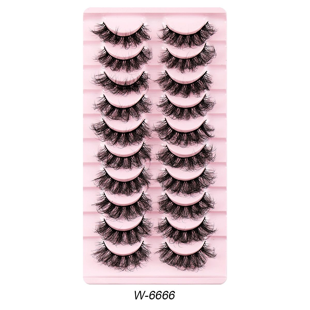 False Lashes Natural Strip Eyelashes 14mm Wispy Cat Eye Lash Strips Full Volume Mink Eyelash Pack Natural Look 10 Pairs Thick Fluffy Mink Russian  for Women view 6