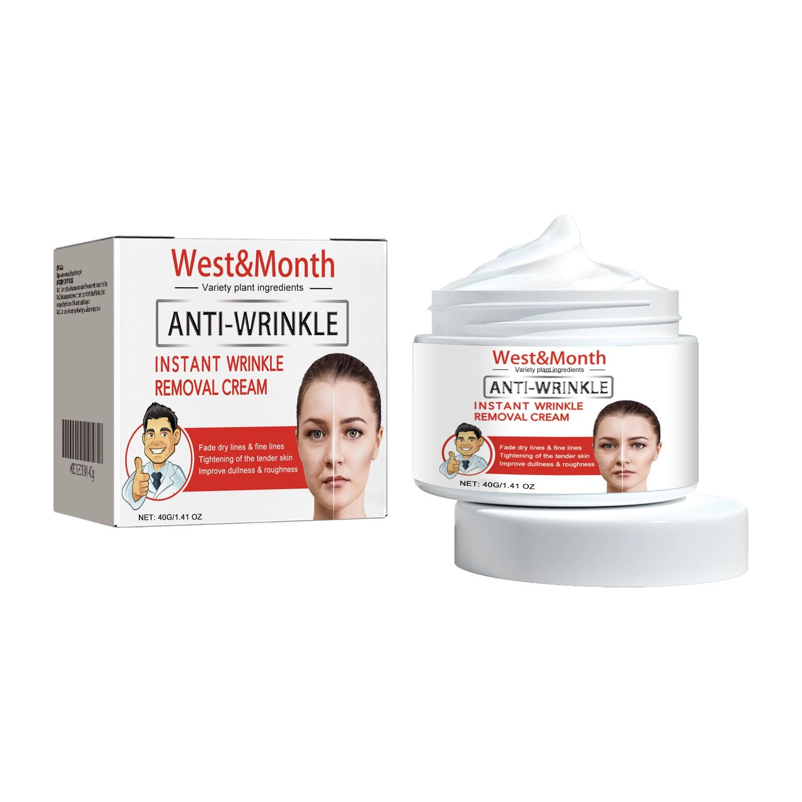 Anti-Wrinkle Face Cream Instant Anti-Wrinkle Moisturizer Night Moisturizer for Women and Men Skin Tightening Reduce Fine Line Cream for Face Long Lasting Moisturizer for Dry and Sensitive Skin