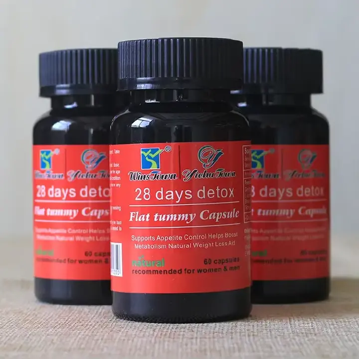 28 DAY Detox Flat Tummy Capsule Herbal Capsule for Body Detoxing, Burning Belly CAPSULES with Organic Green tea Detox and Weight Loss Women Multivitamins Chewa