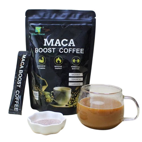Male Maca Coffee Herbal Organic Naturally Tongkat Ali Root Improve Fertility Men Energy Maca x power coffee for men male coffee