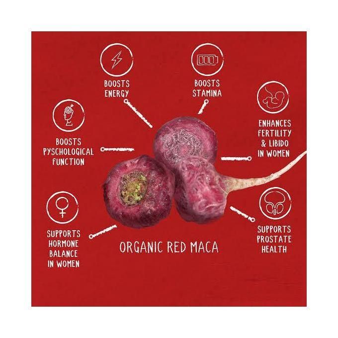 Red Maca Capsules - Hormonal Balance & Improves Fertility & Reproductive Health