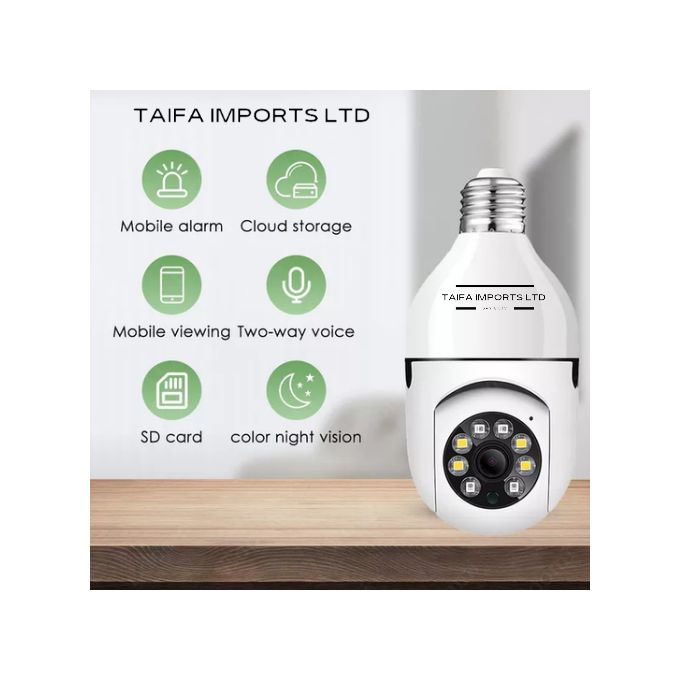 360° PANORAMIC CCTV BULB MOTION DETECTION SECURITY SMART CAMERA 1080P