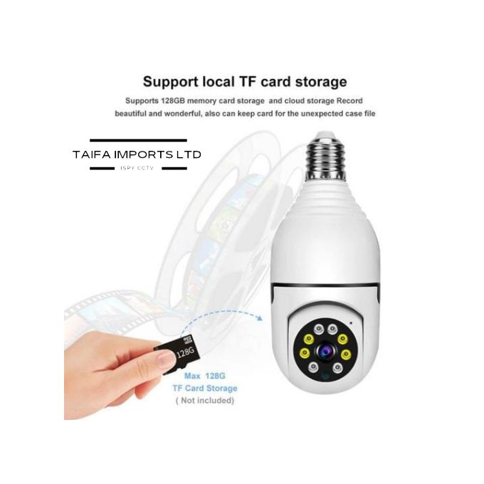 360° PANORAMIC CCTV BULB MOTION DETECTION SECURITY SMART CAMERA 1080P