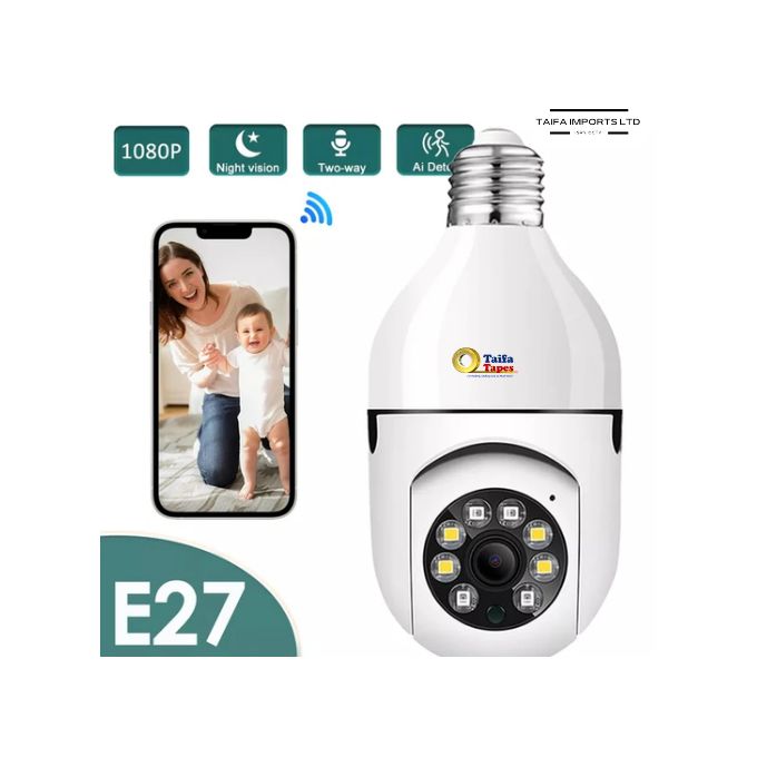360° PANORAMIC CCTV BULB MOTION DETECTION SECURITY SMART CAMERA 1080P