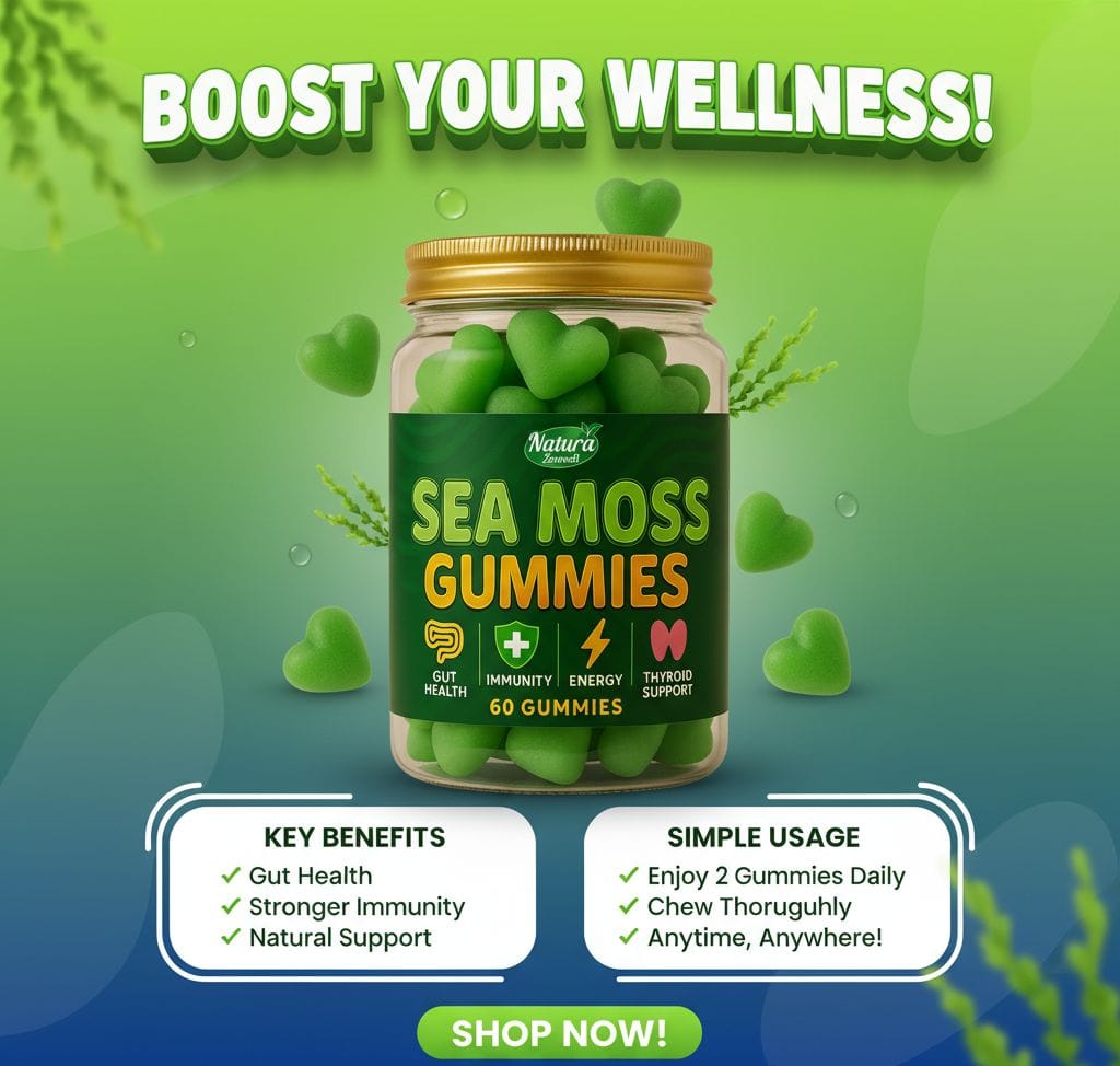 Organic Sea moss gummies for immune boost