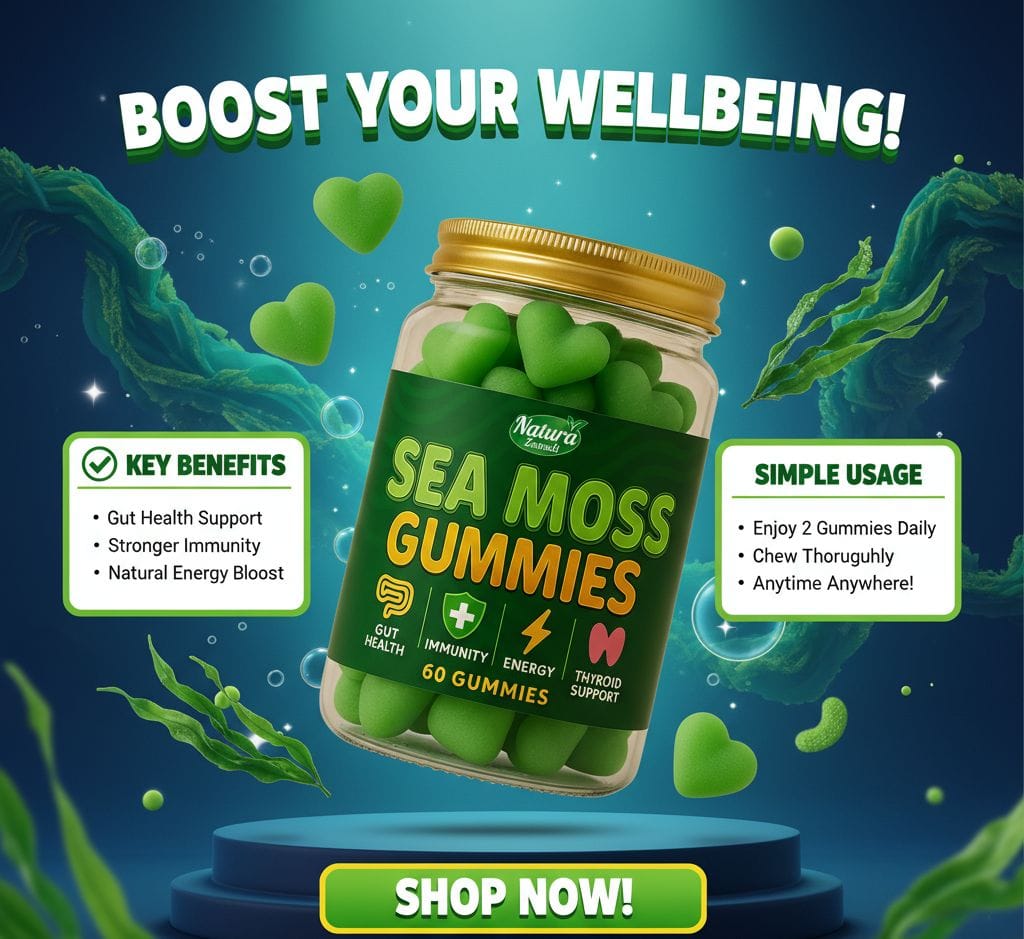 Organic Sea moss gummies for immune boost