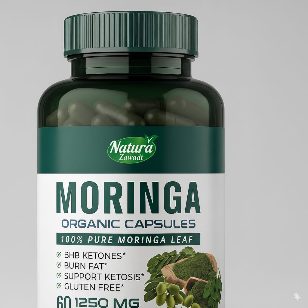 Moringa powder capsules for indirect intake and non smoothie takers