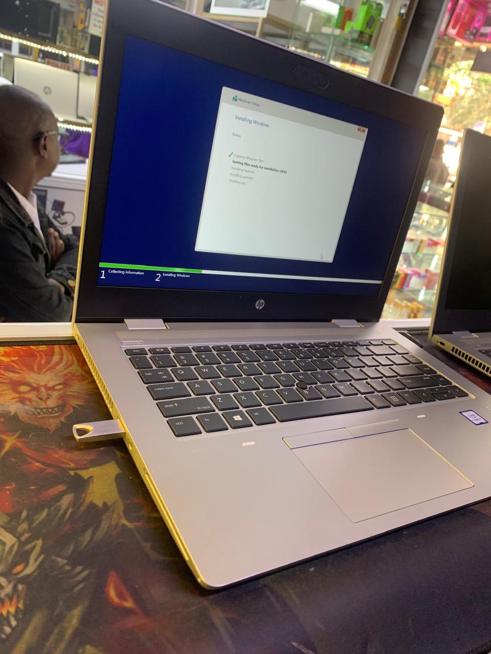 GRADE A EX HP PROBOOK 640 G5 INTEL CORE I5 16GBRAM 256SSD 8TH GENERATION 14 INCH DISPLAY SPEED OF 2.3GHz to 2.6GHz 6 MONTH WARANT