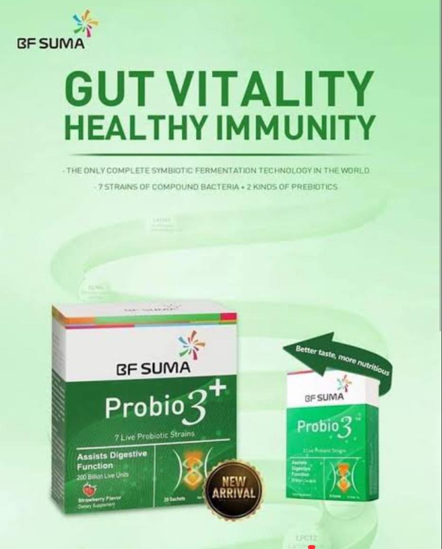 BF Suma Probio3 – Triple Probiotics Digestive Health Supplement (30 Capsules)