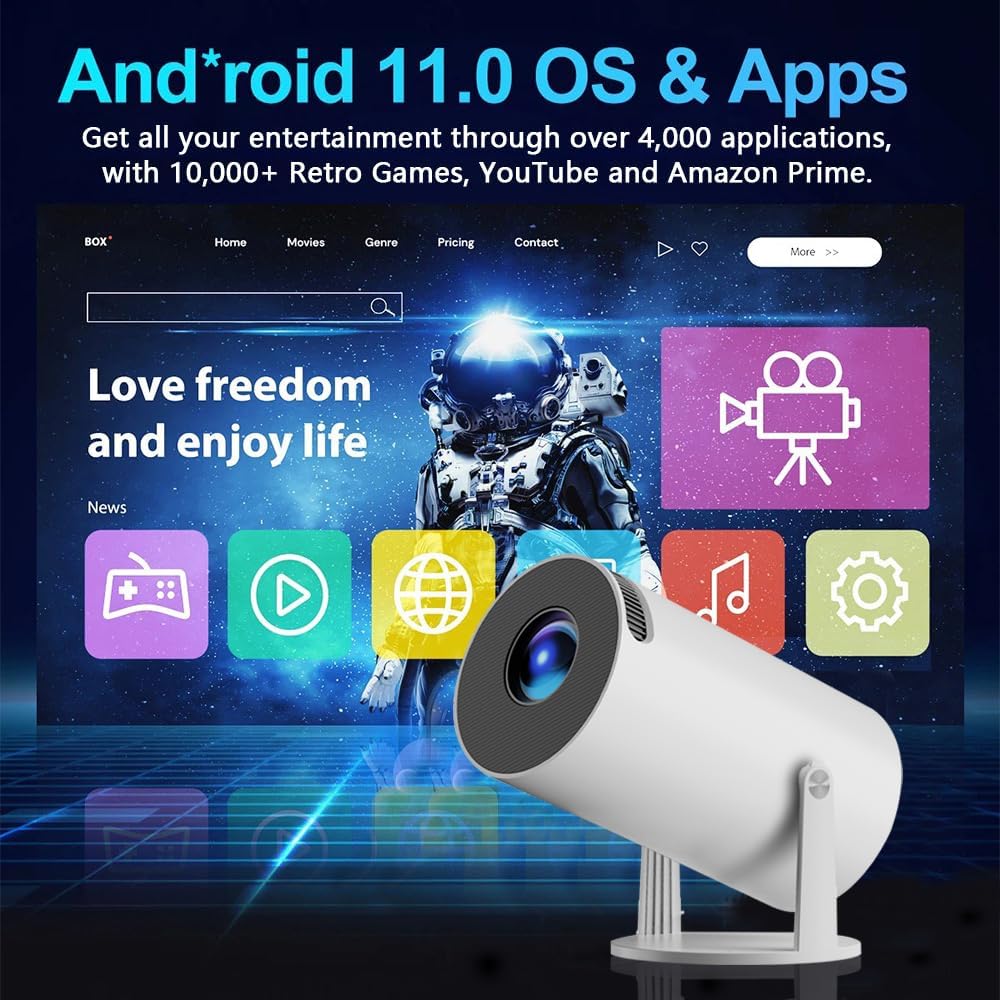GEEK SPACE  GAME PROJECTOR 4K X10PLUS WITH CONTROLLER GAMEPAD
YOUTUBE,NETFLIX,PRIMEVIDEO,FOX,DISNEY,MYTV,FOX,