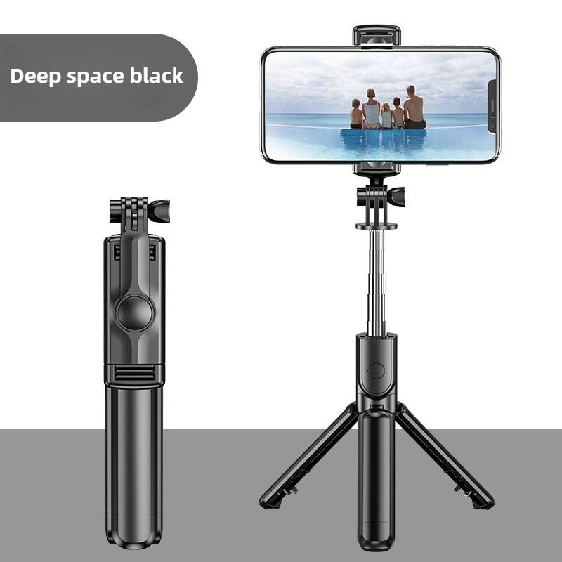 One-piece selfie stick tripod mobile phone selfie device handheld photo taking landing multi-functional portable Bluetooth fill light