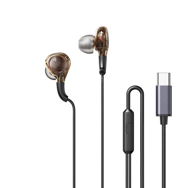 New best-selling technology based noise cancelling wired in ear headphones, not harmful to the ears, with microphone for calling, Type-C interface