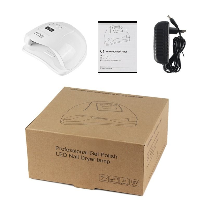 Nail Phototherapy Machine Sunx5Plus Nail Lamp 80w High Power Nail Baking Lamp Quick Drying Wearing and Drying Machine