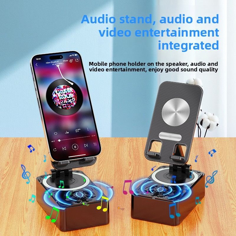 Hot selling desktop live streaming stand multifunctional three in one charging treasure blue tooth audio phone stand