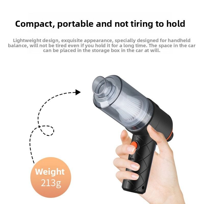 Car vacuum cleaner, car wireless vacuum cleaner, high-power blower, suction and blowing all-in-one pet hair dryer