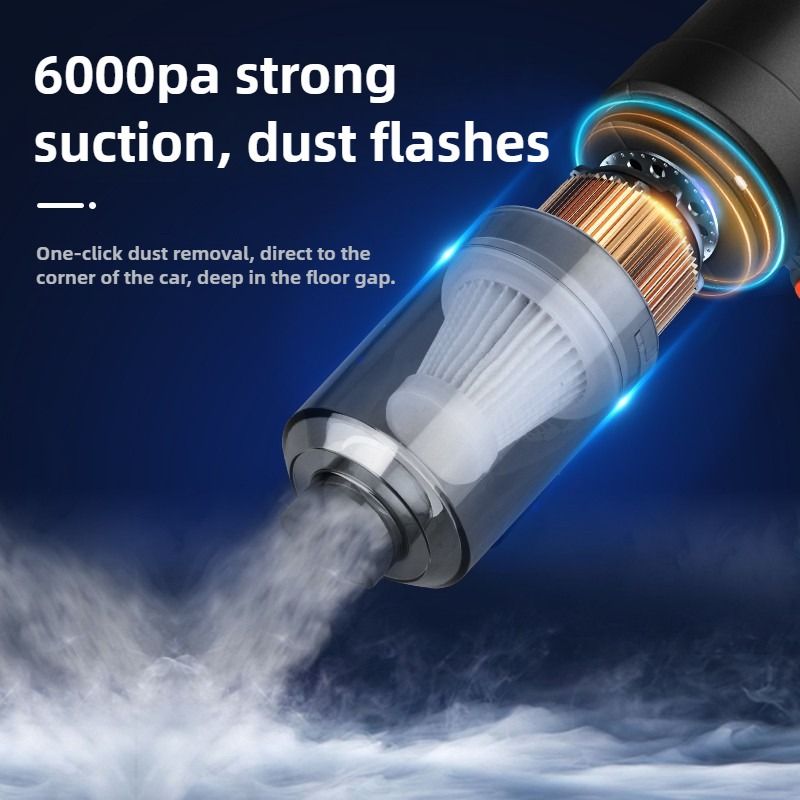 Car vacuum cleaner, car wireless vacuum cleaner, high-power blower, suction and blowing all-in-one pet hair dryer