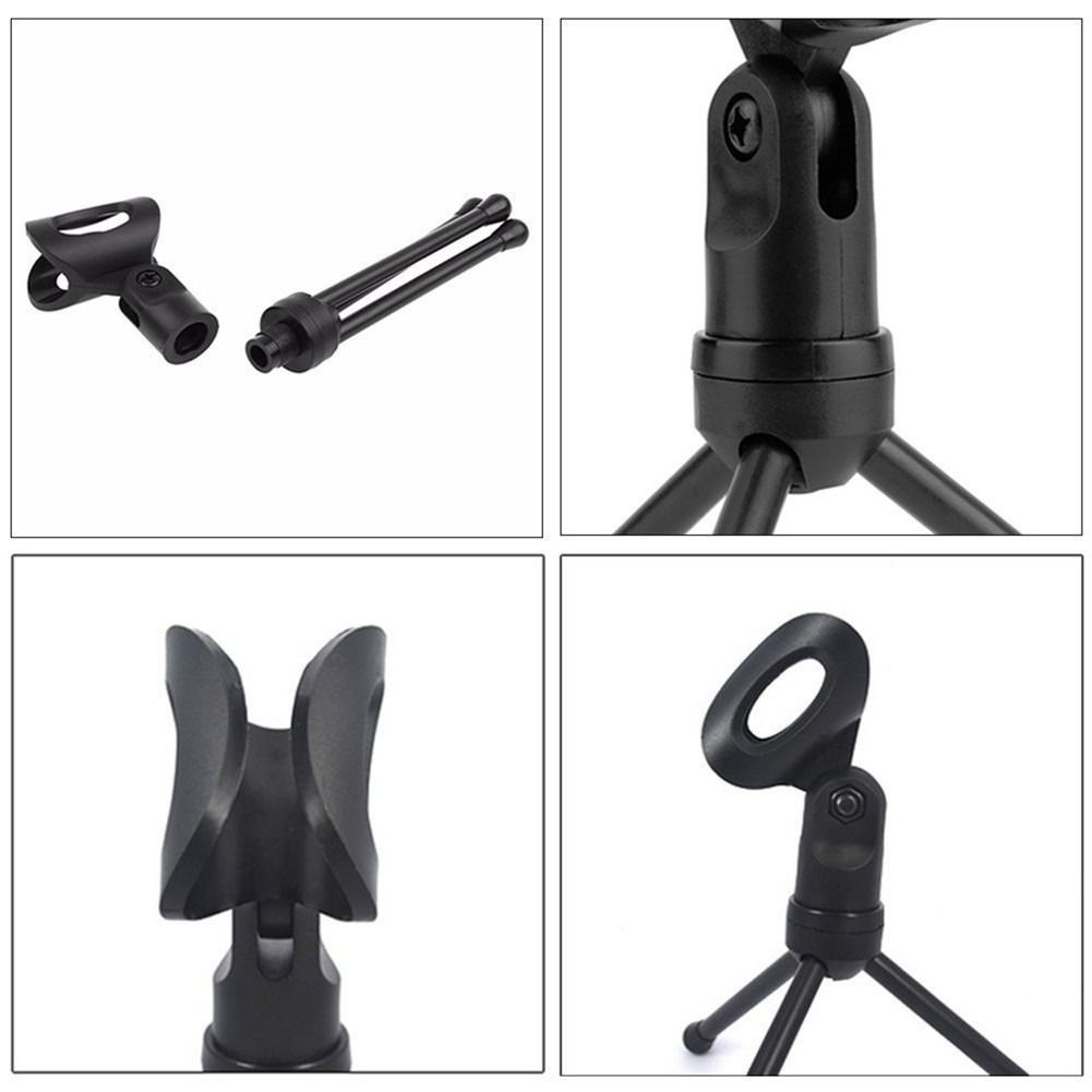 Computer video voice microphone with stand, mobile live broadcast microphone, singing wired condenser microphone
