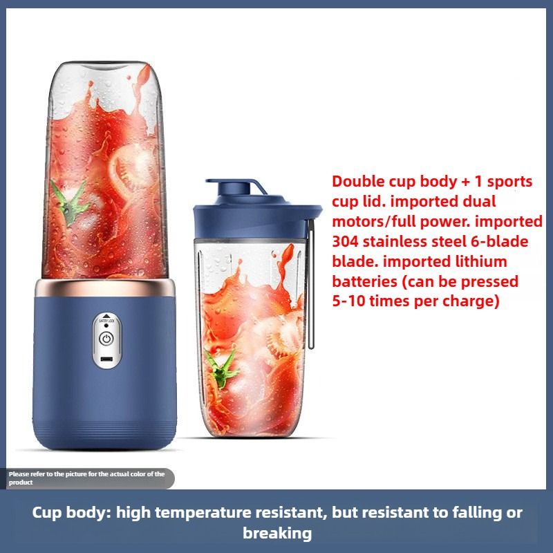 New portable and rechargeable juicer, small juice cup, student household multifunctional juicer, juicer cup