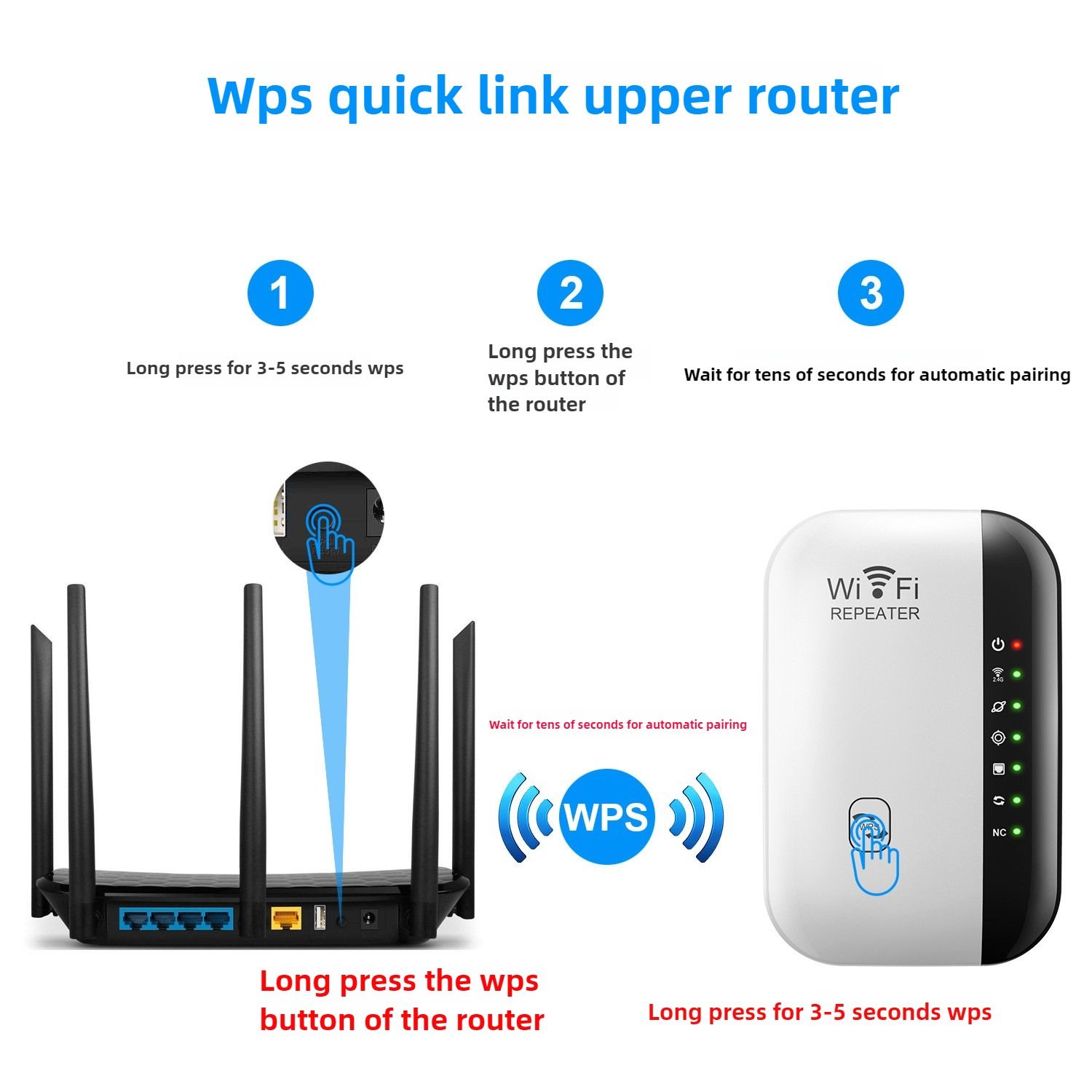 WiFi repeater expansion network enhancer, British and Australian standard wireless signal amplifier, new home router